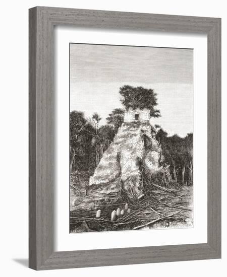 Tikal, Guatemala, Central America: the Temple of the Jaguar-null-Framed Giclee Print