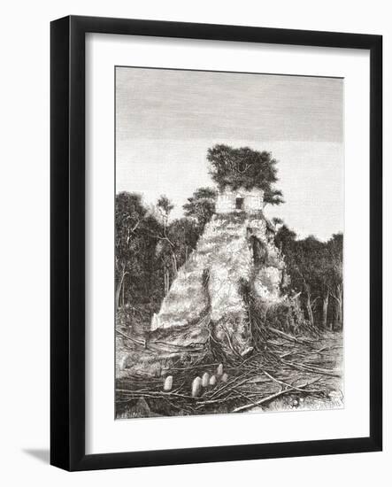Tikal, Guatemala, Central America: the Temple of the Jaguar-null-Framed Giclee Print