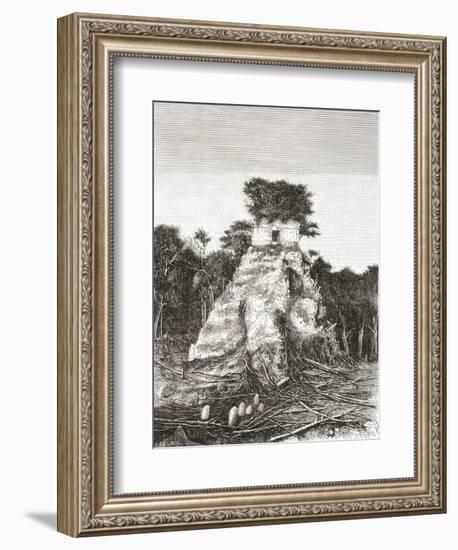 Tikal, Guatemala, Central America: the Temple of the Jaguar-null-Framed Giclee Print