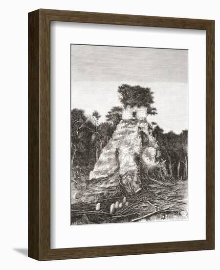 Tikal, Guatemala, Central America: the Temple of the Jaguar-null-Framed Giclee Print