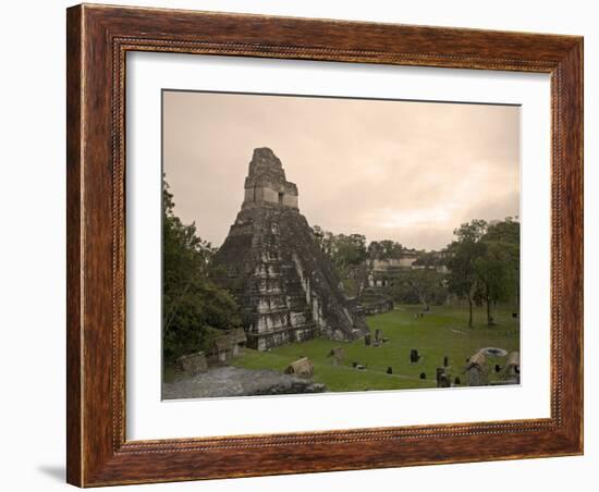 Tikal Pyramid Ruins, Guatemala-Michele Falzone-Framed Photographic Print