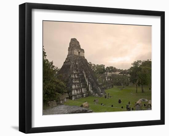 Tikal Pyramid Ruins, Guatemala-Michele Falzone-Framed Photographic Print