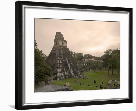 Tikal Pyramid Ruins, Guatemala-Michele Falzone-Framed Photographic Print