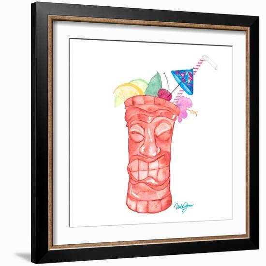 Tiki Bar Tonics I-Nola James-Framed Art Print