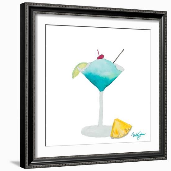 Tiki Bar Tonics III-Nola James-Framed Art Print