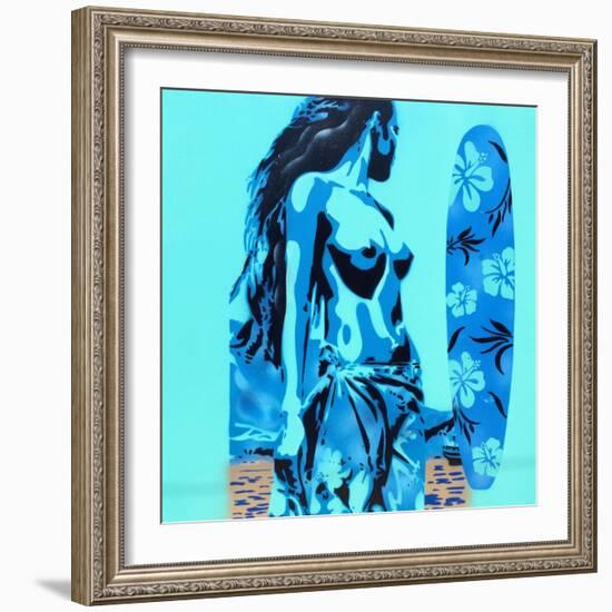 Tiki Surf-Abstract Graffiti-Framed Giclee Print