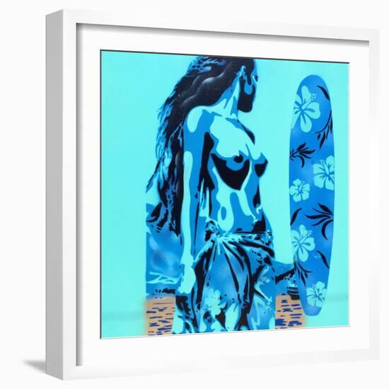 Tiki Surf-Abstract Graffiti-Framed Giclee Print