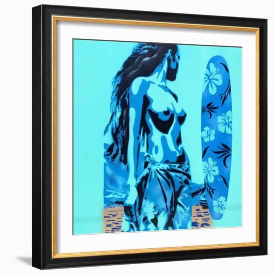 Tiki Surf-Abstract Graffiti-Framed Giclee Print