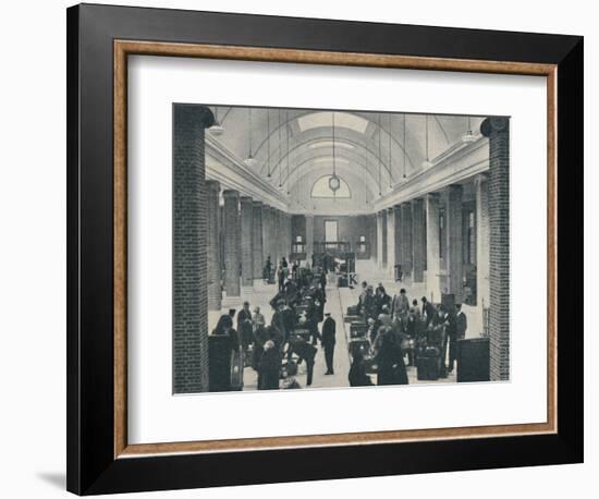 'Tilbury passenger baggage examined in a spacious new building', 1937-Unknown-Framed Photographic Print