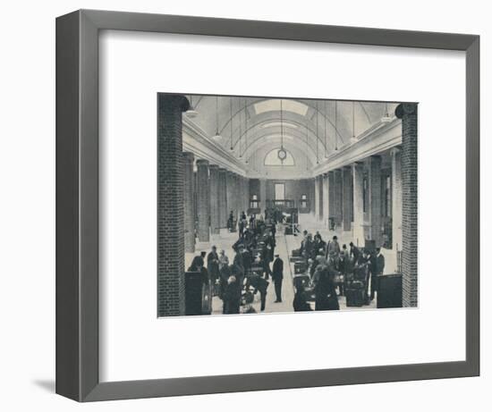'Tilbury passenger baggage examined in a spacious new building', 1937-Unknown-Framed Photographic Print