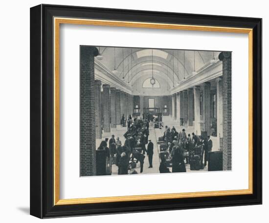 'Tilbury passenger baggage examined in a spacious new building', 1937-Unknown-Framed Photographic Print