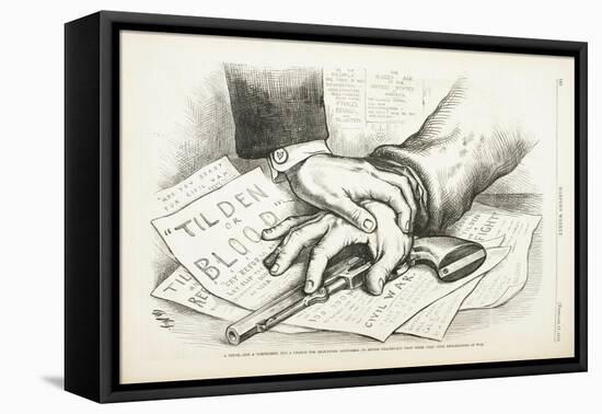 Tilden or Blood, 1877-Thomas Nast-Framed Premier Image Canvas