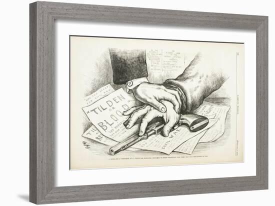 Tilden or Blood, 1877-Thomas Nast-Framed Giclee Print