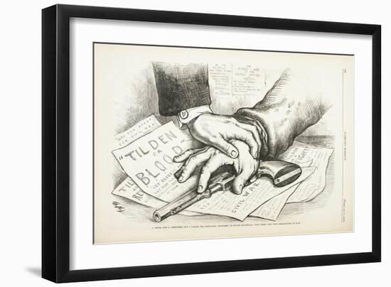 Tilden or Blood, 1877-Thomas Nast-Framed Giclee Print