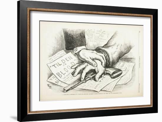 Tilden or Blood, 1877-Thomas Nast-Framed Giclee Print