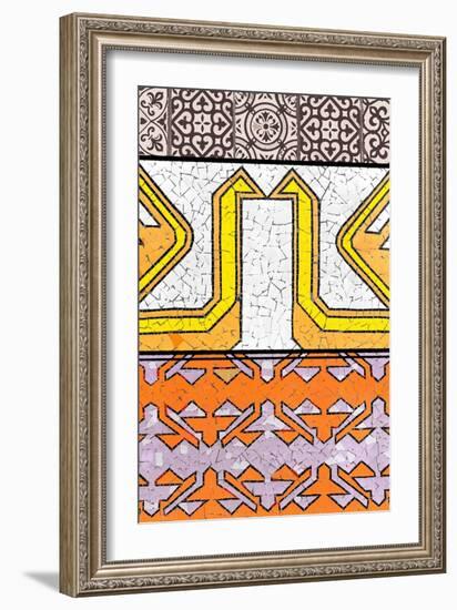 Tile Assemblage II-null-Framed Art Print