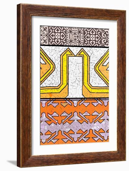 Tile Assemblage II-null-Framed Art Print