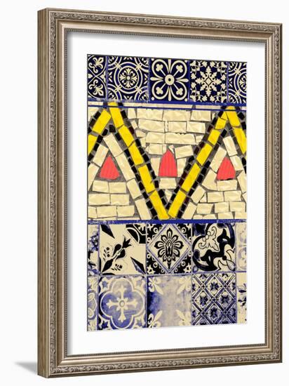 Tile Assemblage III-null-Framed Art Print