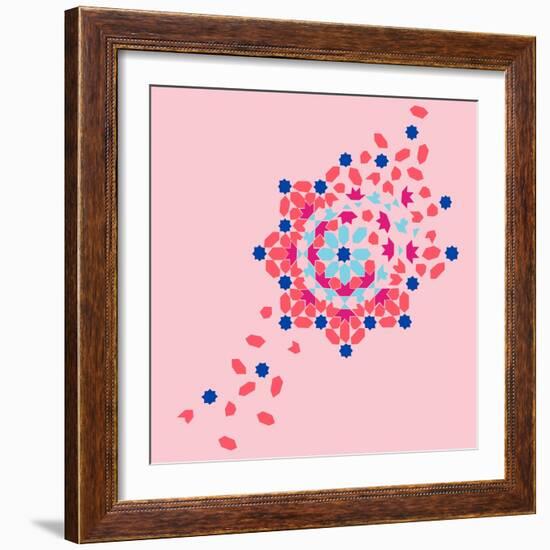 Tile Burst-null-Framed Giclee Print