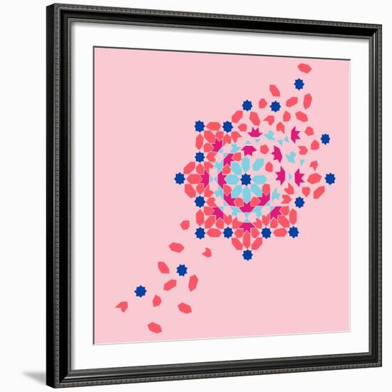 Tile Burst-null-Framed Premium Giclee Print