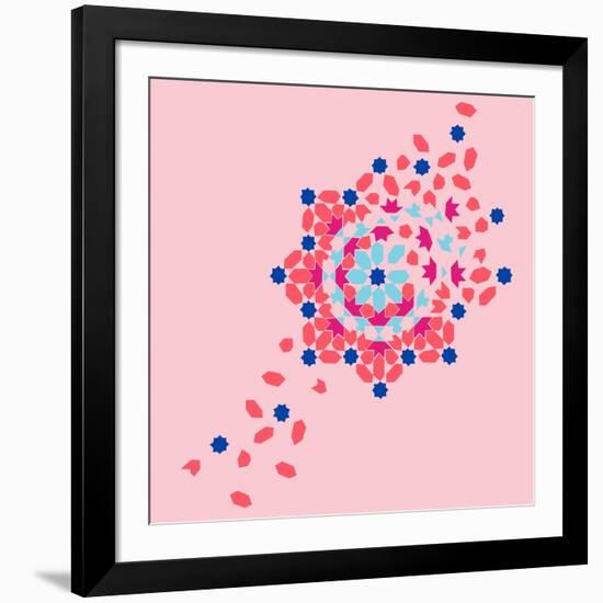 Tile Burst-null-Framed Premium Giclee Print