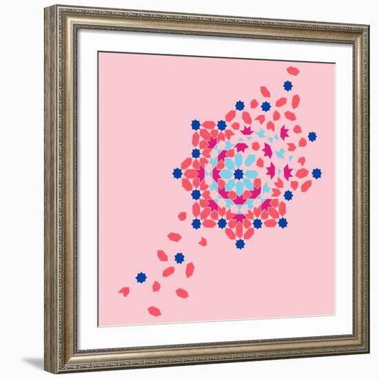 Tile Burst-null-Framed Premium Giclee Print