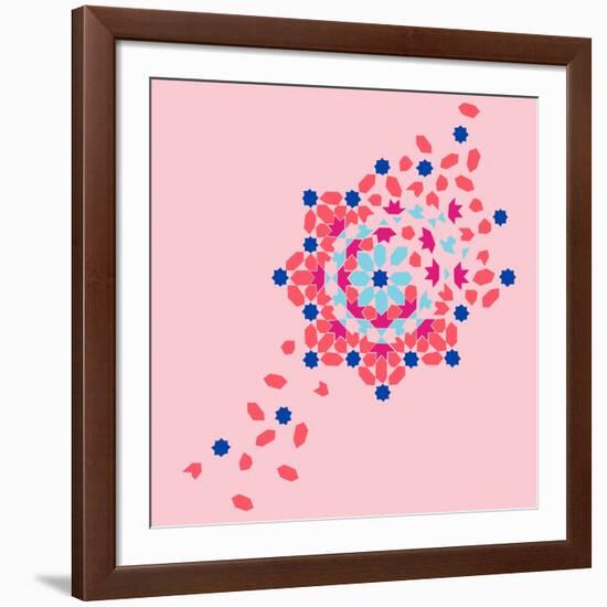 Tile Burst-null-Framed Premium Giclee Print