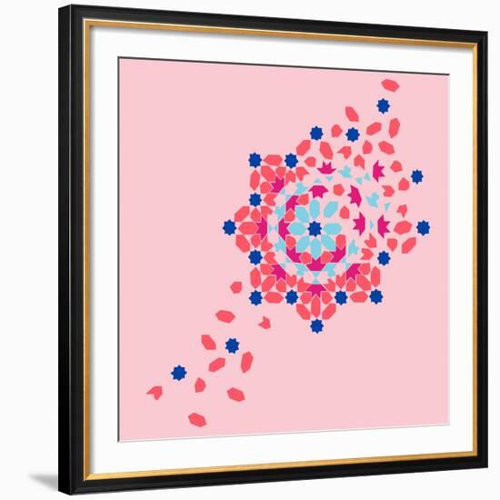 Tile Burst-null-Framed Premium Giclee Print