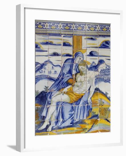 Tile Depicting Deposition of Jesus from Cross-null-Framed Giclee Print