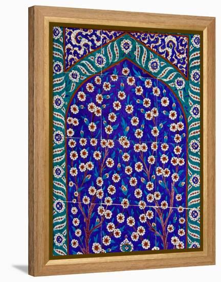 Tile Inside Topkapi Palace, Istanbul, Turkey-Joe Restuccia III-Framed Premier Image Canvas