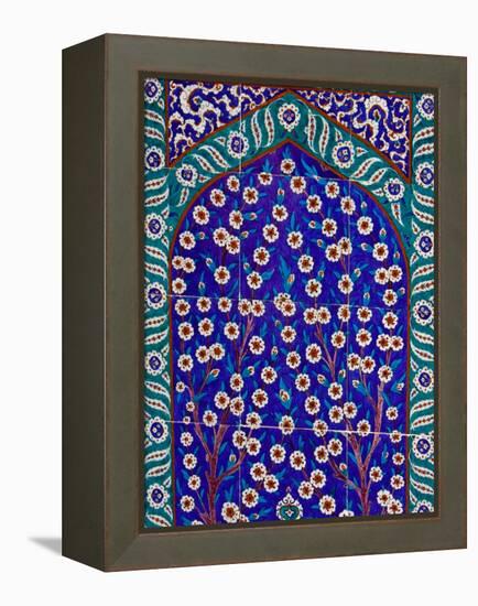 Tile Inside Topkapi Palace, Istanbul, Turkey-Joe Restuccia III-Framed Premier Image Canvas