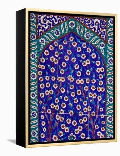 Tile Inside Topkapi Palace, Istanbul, Turkey-Joe Restuccia III-Framed Premier Image Canvas