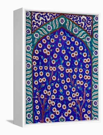 Tile Inside Topkapi Palace, Istanbul, Turkey-Joe Restuccia III-Framed Premier Image Canvas