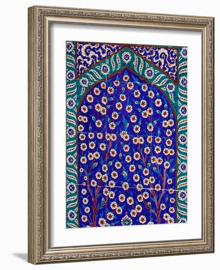 Tile Inside Topkapi Palace, Istanbul, Turkey-Joe Restuccia III-Framed Photographic Print