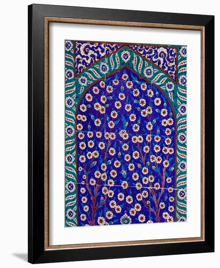 Tile Inside Topkapi Palace, Istanbul, Turkey-Joe Restuccia III-Framed Photographic Print