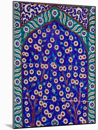 Tile Inside Topkapi Palace, Istanbul, Turkey-Joe Restuccia III-Mounted Photographic Print