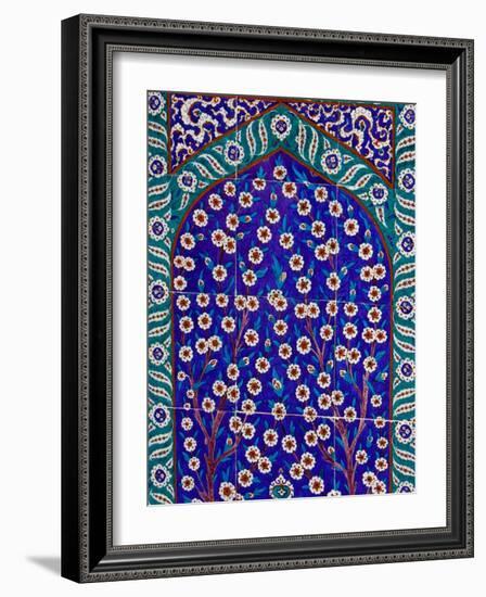 Tile Inside Topkapi Palace, Istanbul, Turkey-Joe Restuccia III-Framed Photographic Print