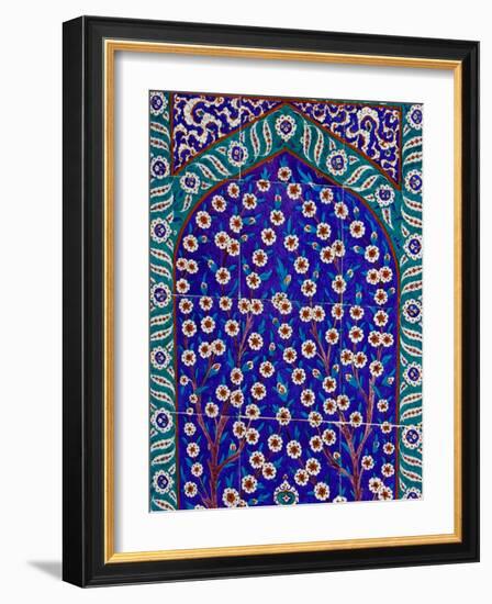 Tile Inside Topkapi Palace, Istanbul, Turkey-Joe Restuccia III-Framed Photographic Print