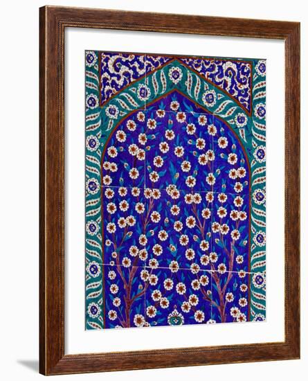 Tile Inside Topkapi Palace, Istanbul, Turkey-Joe Restuccia III-Framed Photographic Print