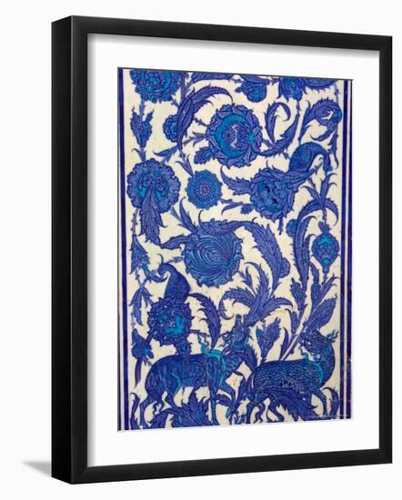 Tile Inside Topkapi Palace, Istanbul, Turkey-Joe Restuccia III-Framed Photographic Print