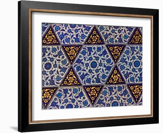 Tile Inside Topkapi Palace, Istanbul, Turkey-Joe Restuccia III-Framed Photographic Print