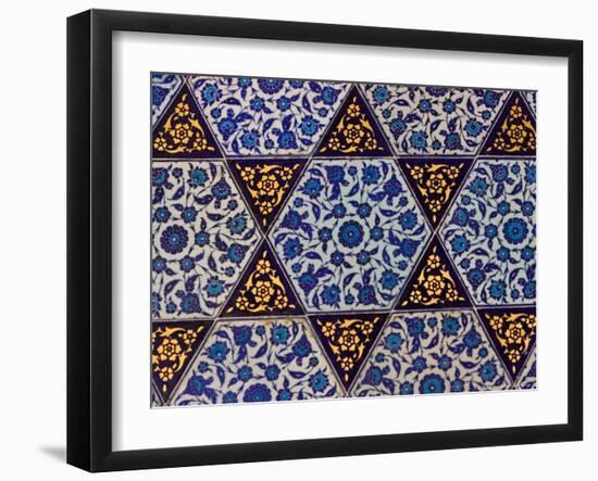 Tile Inside Topkapi Palace, Istanbul, Turkey-Joe Restuccia III-Framed Photographic Print