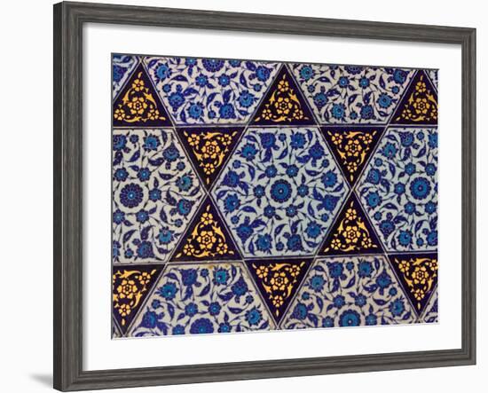 Tile Inside Topkapi Palace, Istanbul, Turkey-Joe Restuccia III-Framed Photographic Print