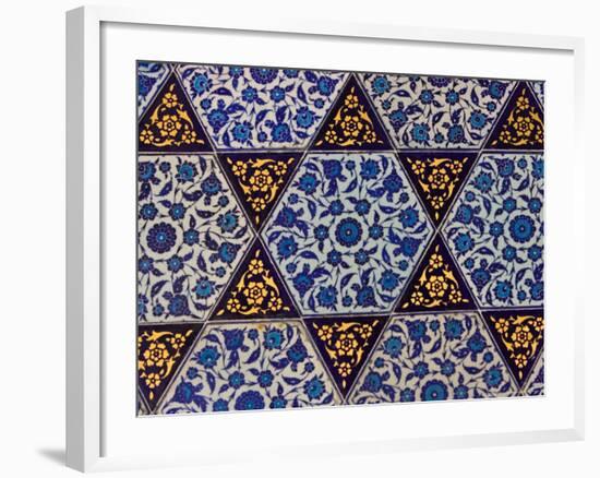 Tile Inside Topkapi Palace, Istanbul, Turkey-Joe Restuccia III-Framed Photographic Print