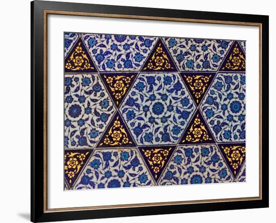 Tile Inside Topkapi Palace, Istanbul, Turkey-Joe Restuccia III-Framed Photographic Print