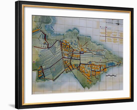 Tile Map at Entry to Machu Picchu, Peru-Cindy Miller Hopkins-Framed Photographic Print