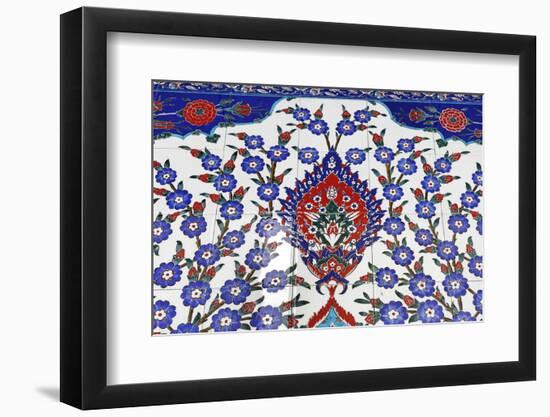 Tile Mosaic, Inner Courtyard, Third-Biggest Mosque of the World-Axel Schmies-Framed Photographic Print