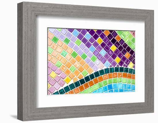 Tile Mosaic Pattern-thiroil-Framed Photographic Print