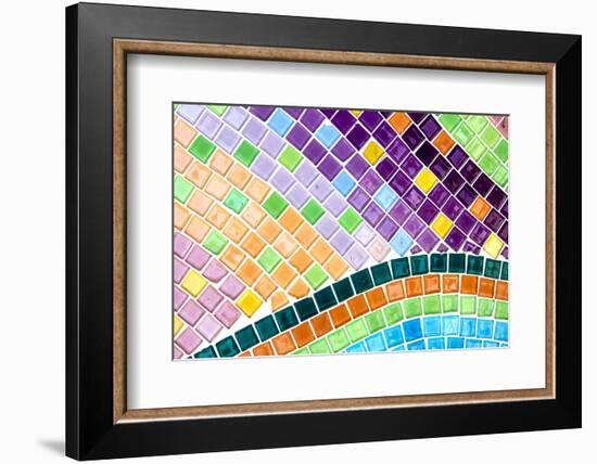 Tile Mosaic Pattern-thiroil-Framed Photographic Print