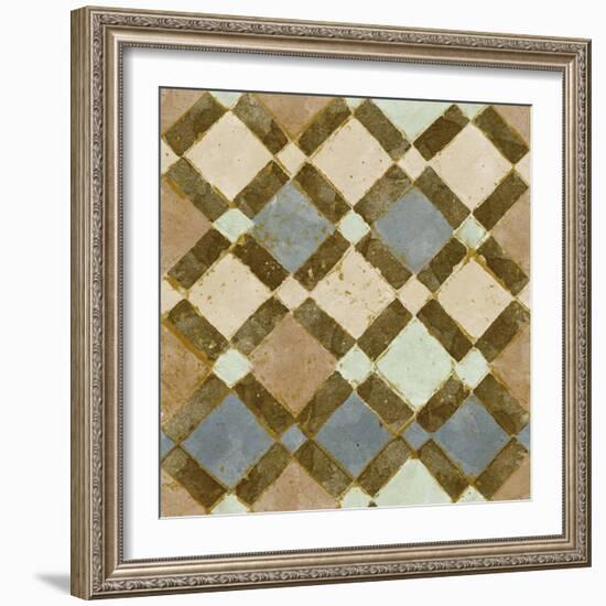 Tile of Squares I-Alonzo Saunders-Framed Art Print